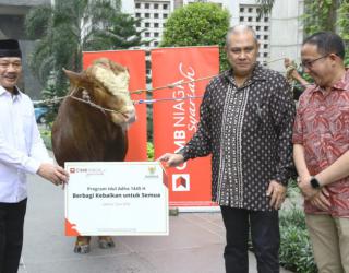 CIMB Niaga Syariah Salurkan Program Idul Adha 1445 H, Berbagi Kebaikan Untuk Semua