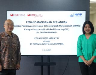 CIMB Niaga dan NWP Property Kolaborasi Pembiayaan Syariah Ketegori Hijau Senilai Rp300 Miliar