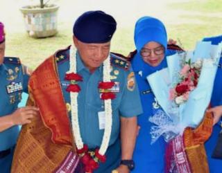 Kunjungan Kerja Pangkoarmabar I ke Mako Lantamal I Belawan Medan