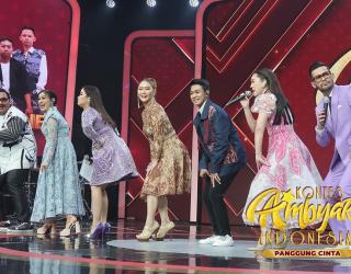 Ghea Youbi dan Lyia Goyang “Panggung Cinta” Top 6 Kontes Ambyar Indonesia