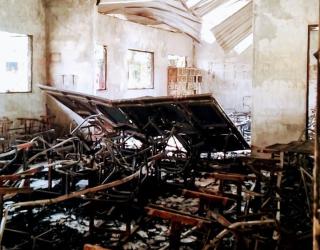 Gedung SMPN 20 Medan Hangus Dilalap Si Jago Merah