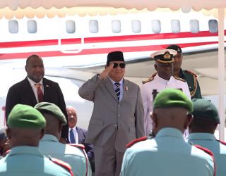 Menhan Prabowo Berkunjung ke Papua Nugini, Temui PM James Marape