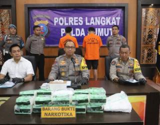 Polres Langkat Bekuk Bandar Sabu, Barang Bukti 20kg Diamankan