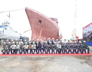 Staf Ahli Menhan Bidang Ekonomi Pimpin Launching Ceremony Kapal BHO