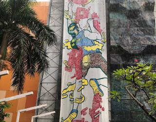 Hari Olahraga Nasional, Binus Pecahkan Rekor MURI Lukisan Terpanjang Karya 1.820 Binusian