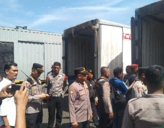 Polres Pelabuhan Belawan Kawal Ketat Logistik Pilkada Serentak 2024 di Pelabuhan Belawan
