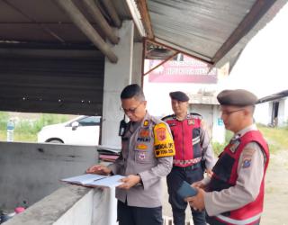 Polres Belawan Tinjau Kesiapan Pengamanan Gudang KPU