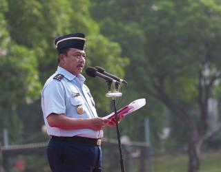 Askomlek Panglima TNI Pimpin Upacara 17-an Bulan November 2024