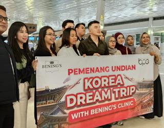 Asyik! Benings Clinic Berangkatkan Pemenang Undian "Dream Trip Korea"