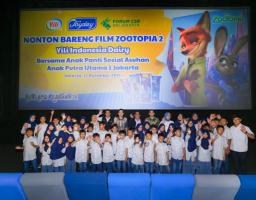 Puluhan Anak Panti Asuhan Nikmati Nonton Bareng Zootopia 2 di Jakarta