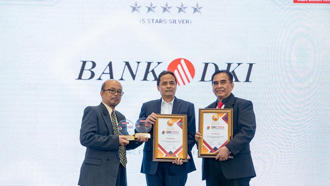 Bank DKI Boyong Tiga Penghargaan Sekaligus dari GRC &amp; Performance Excellence Award 2024