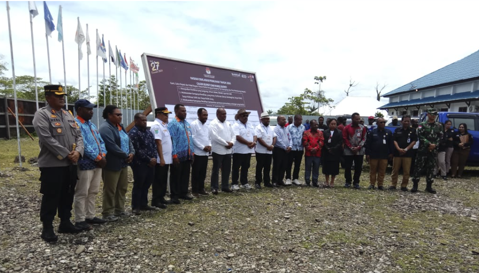 Dandim 1715/Yahukimo Hadiri Deklarasi Pilkada Damai Kabupaten Yahukimo Tahun 2024