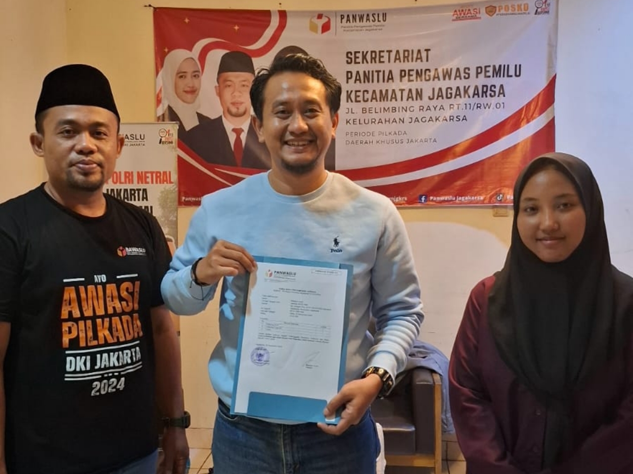 Pelaporan Dugaan Pelanggaran Kampanye di Tempat Ibadah Masuk ke Panwascam Jagakarsa