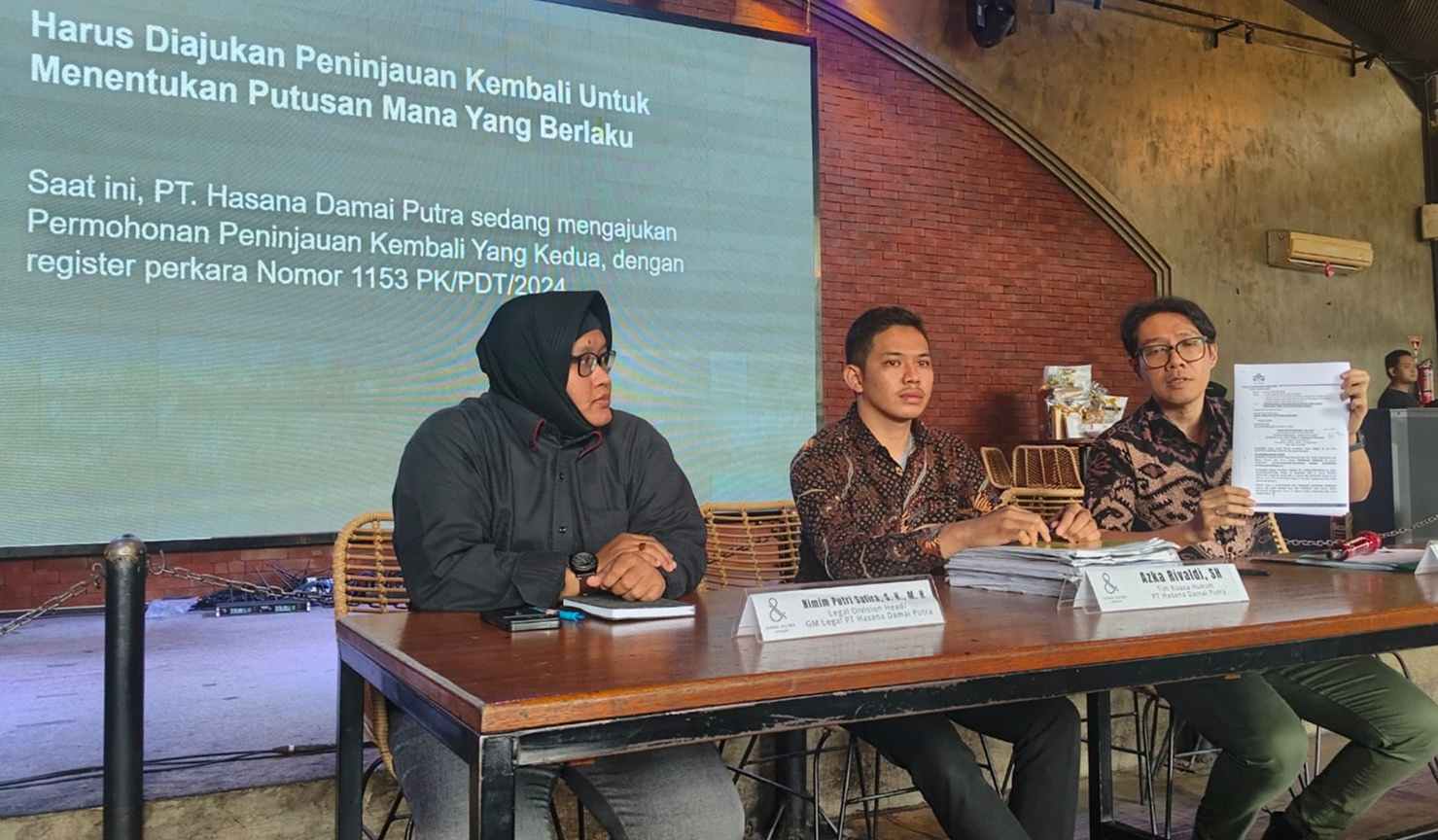 PT Hasana Damai Putra Tolak Eksekusi Lahan oleh PN Bekasi: Berpotensi Langgar Hukum