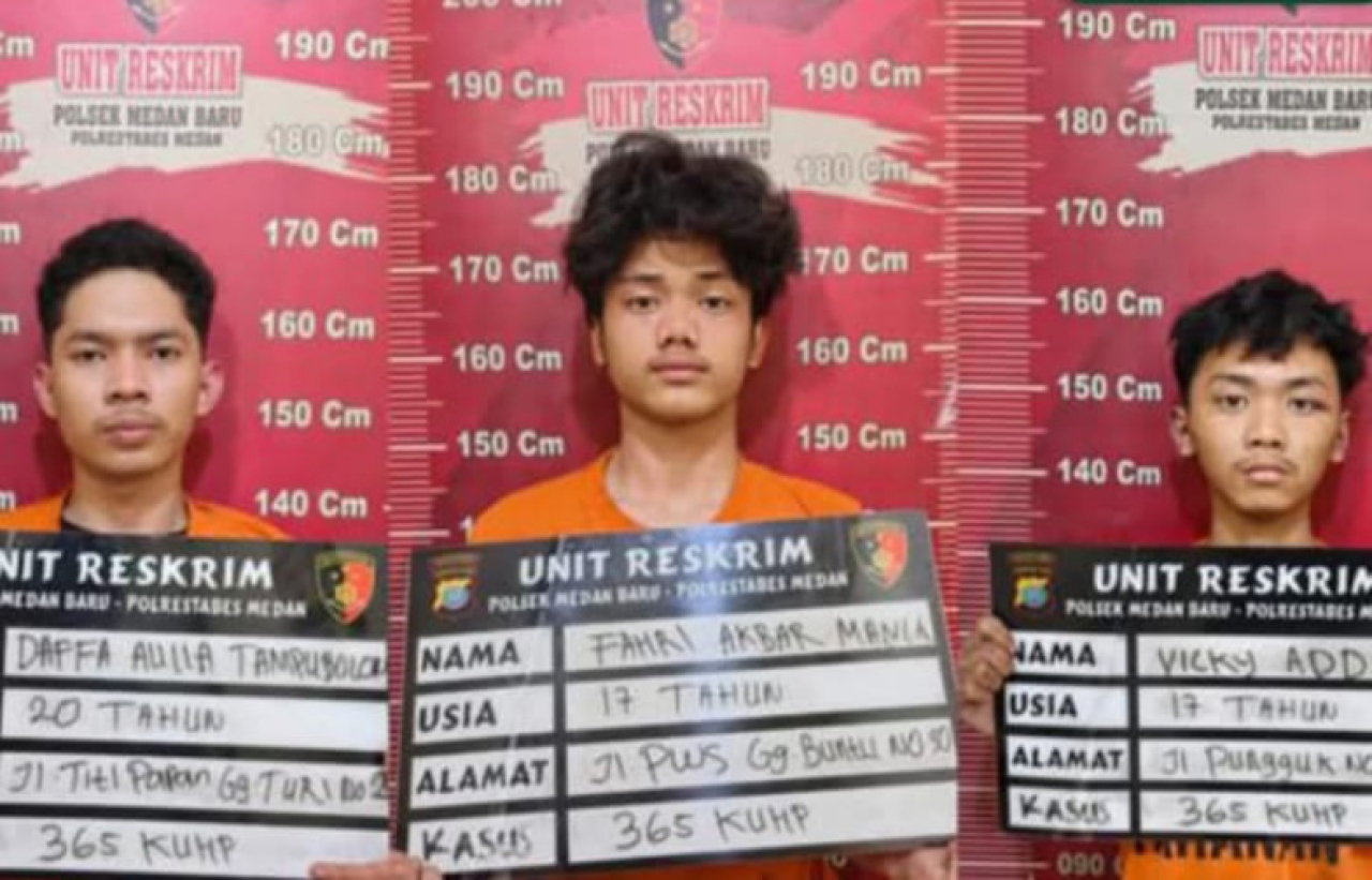 Polsek Medan Baru Gulung Komplotan Begal Sadis, Terungkap Sudah 14 Kali Beraksi